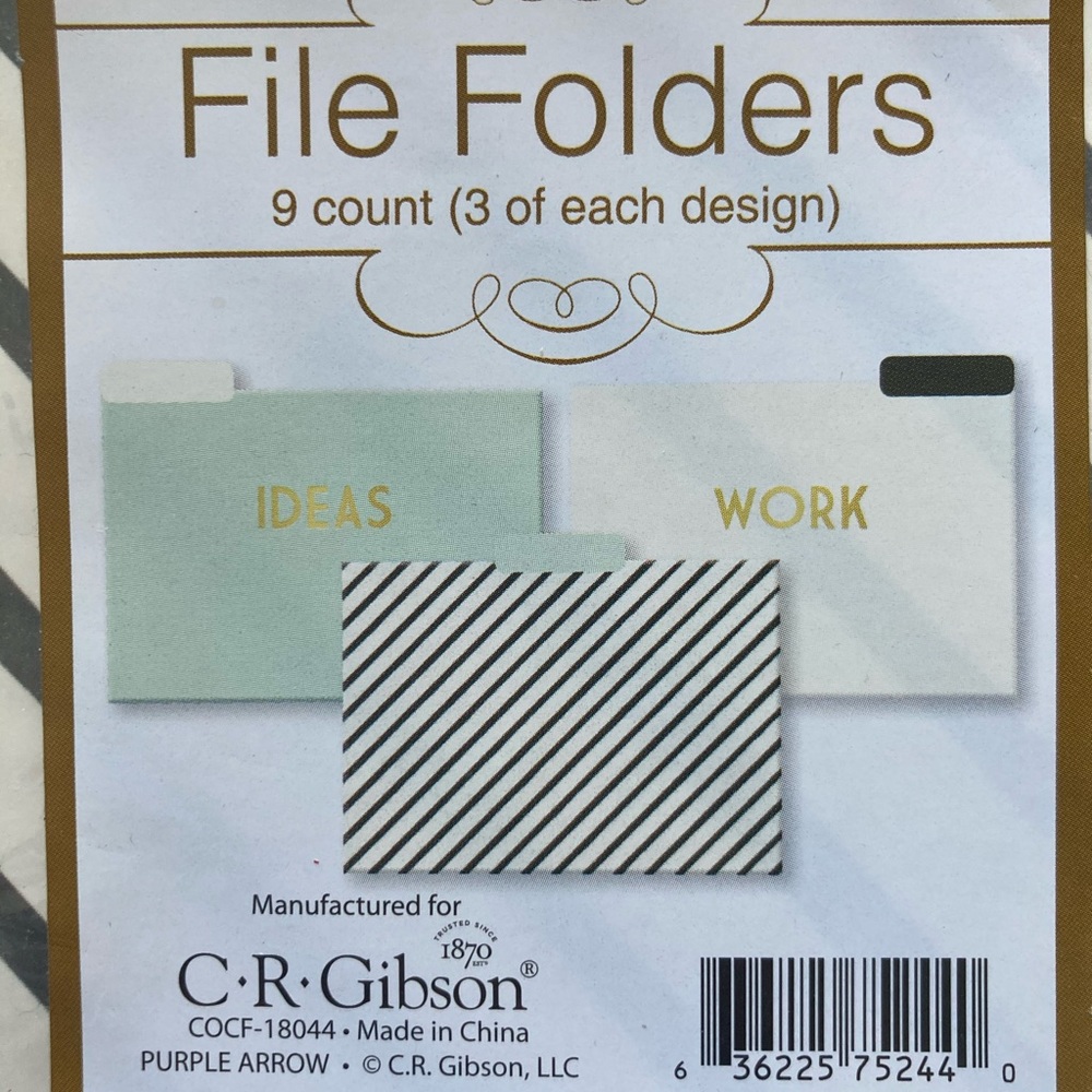 Decorative file folders